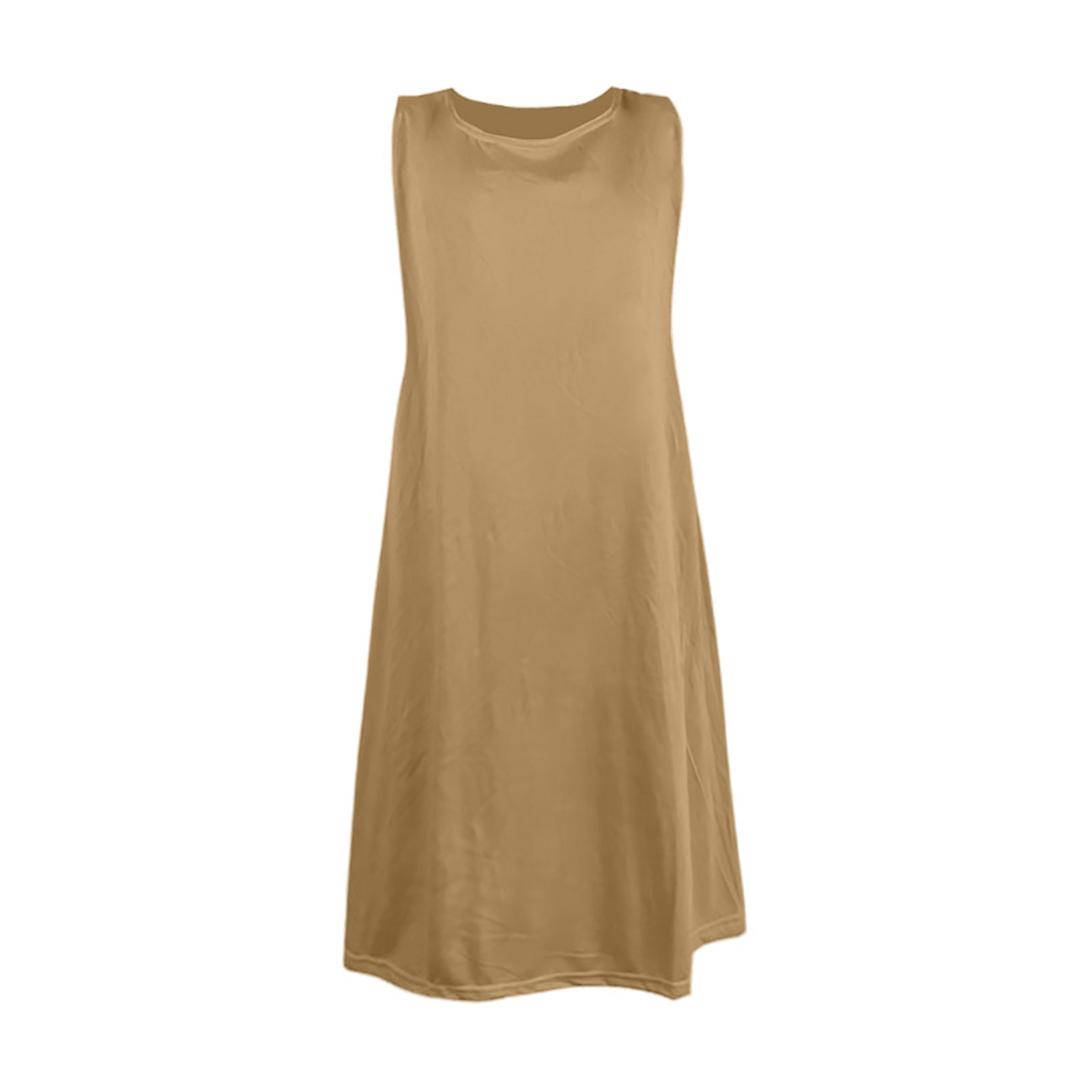 thumbnail image 4 of Vestido holgado sin puños para mujer - Mezcla de poliéster y spandex, cuello en V con estampado floral y abertura lateral, vestido largo informal para verano/oficina/vacaciones, 4 of 4